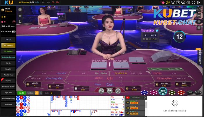 Game bài baccarat tại kubet